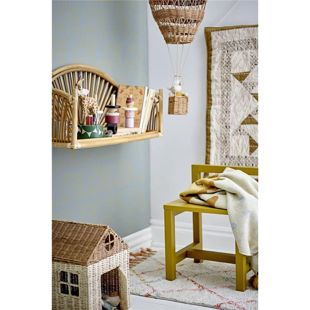 Bloomingville MINI Huggi Deko Heißluftballon Braun Rattan 25x60cm