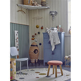 Bloomingville MINI Space Decke, Weltraum, mit recycelter Baumwolle, Kinderzimmer, dänisches Design