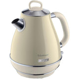 Ariete Vintage Wasserkocher, Beige, 1,7L Edelstahlkessel, 2000W, Elegantes Retro-Design