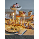 Bloomingville MINI Junaid Geburtstagsdekoration für Kindergeburtstag, Rosa, Geburtstagszug mit Zahlen