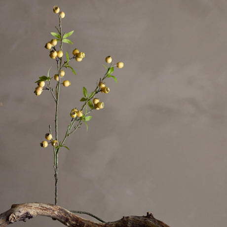 Bloomingville Hawthorn Kunstblume Zweig Gelb Polyethylen 84 cm