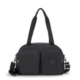 Kipling COOL DEFEA, Mittelgroße Schultertasche, Black Noir (schwarz), Umhängetasche