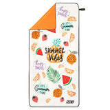 NILS Mikrofaserhandtuch 160x80 cm Summer - schnelltrocknendes Handtuch für Camping, Strand & Sport