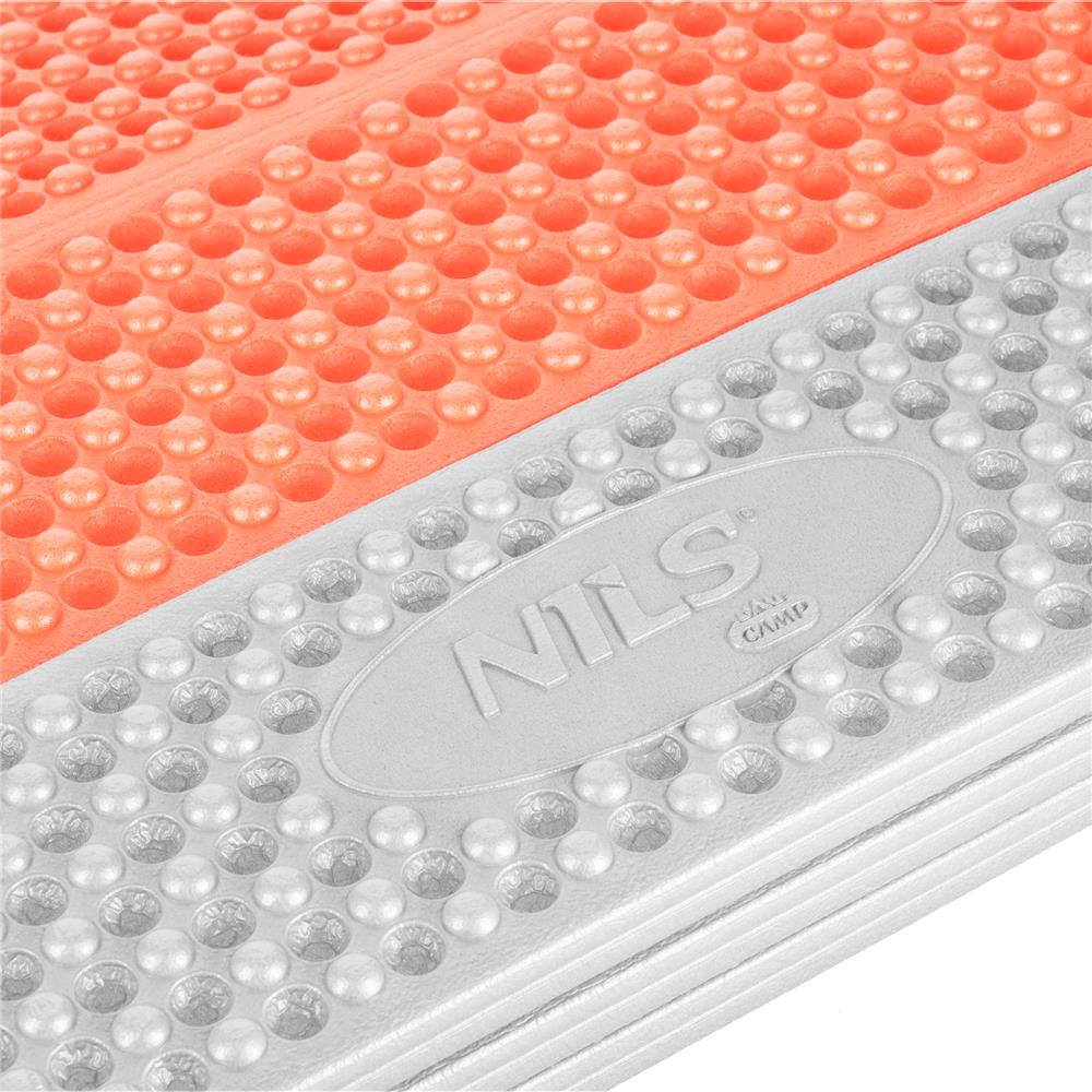 NILS CAMP Campingmatte faltbar 195 cm in orange - isolierende Outdoor Matte für Trekking & Camping
