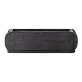 Bloomingville Janemaria Aufbewahrungsbox, in Schwarz, aus recyceltem Holz, 30x10x15 cm