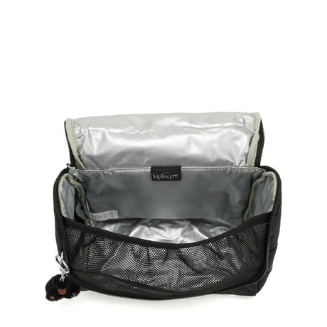 Kipling NEW KICHIROU, isolierte Lunchbox Tasche mit Trolleyschlaufe, 6L, True Black (schwarz)