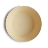 Mushie Kinderschüssel 2er Set, Pale Daffodil, rund, BPA-frei