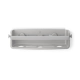 Umbra Flex Duschablage zum Kleben, in Grau, Rostfreies Duschregal, ohne Bohren