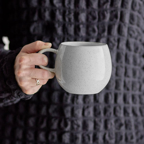 Bloomingville Addison Tasse Weiß Steingut 500 ml skandinavisch