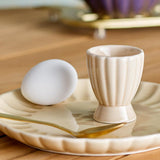 Bloomingville Latina Eierbecher, Natur, Steingut, dänisches Design