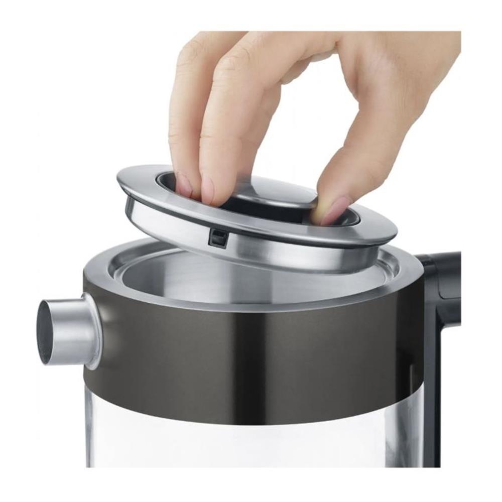 GRAEF Glaswasserkocher WK302 - 1 L Wasserkocher aus DURAN® Glas für Küche & Teegenuss
