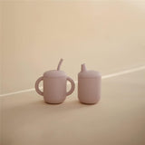 Mushie Silikon-Trinklernbecher, Soft Lilac, BPA-frei