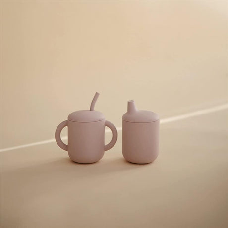 Mushie Silikon-Trinklernbecher, Soft Lilac, BPA-frei