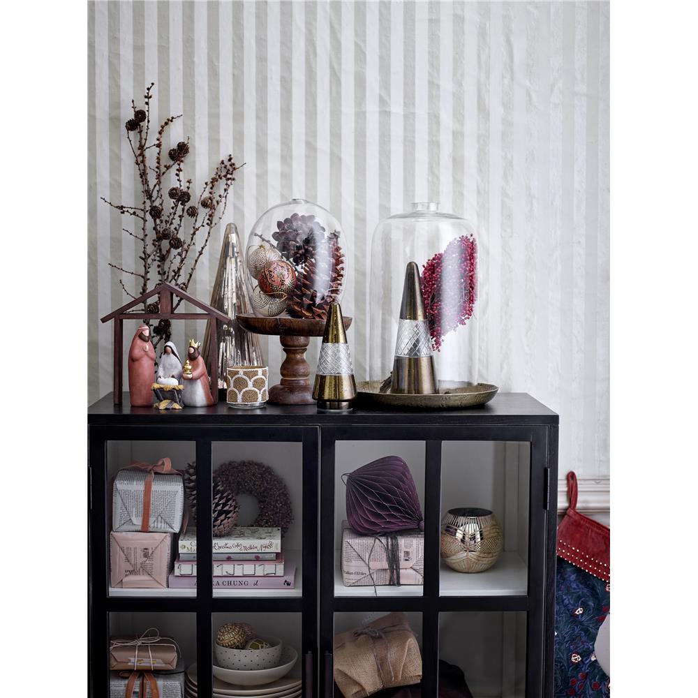 Bloomingville Jaquelina Dekobaum in Messing 28cm aus Glas