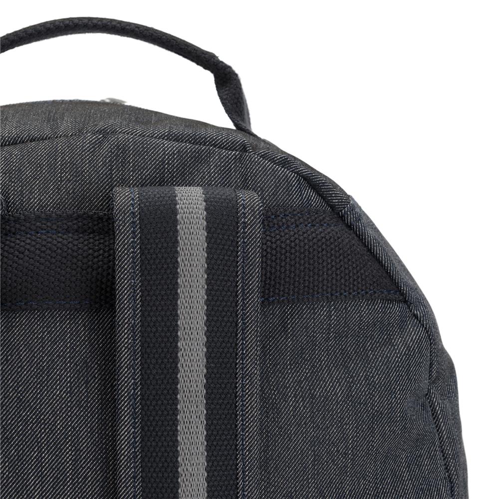 Kipling SEOUL L, Großer Schulrucksack mit 15-Zoll-Laptopfach, 27L, Marine Navy (blau)