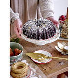Bloomingville Jolly Tortenständer 26cm rot Herzen Kuchenplatte Tortenplatte Kuchenständer Kuchentablett Weihnachten X-Mas dänisches Design