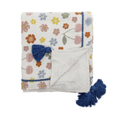 Bloomingville MINI Cherry Decke Bunt Baumwollmix 160x130cm Kinder