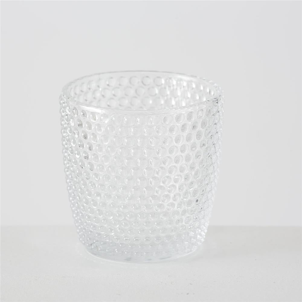 BOLTZE Windlicht Marilu 4er Set Glas Transparent Rund 7,5 x 7,5 cm