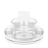 Umbra Cascada Kosmetik und Makeup Organizer mit integriertem Behälter 2-stufig und 36 Grad drehbar