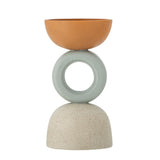 Bloomingville Loretta Teelichthalter, Orange, Polyresin – grafisches Design für dein Zuhause