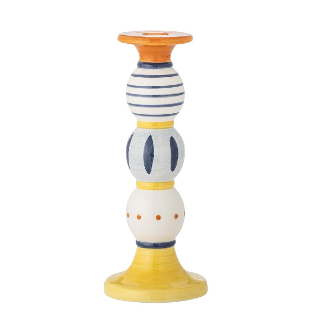 Bloomingville Kairi Kerzenhalter Weiß Steingut 11,5 cm
