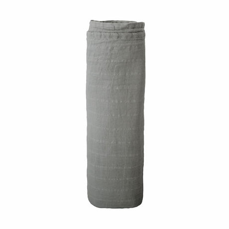 Mushie Musselin-Baby-Wickeldecke, Belgian Grey, Pucktuch aus 100% Bio-Baumwolle