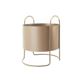 OYOY Maki Pflanzgefäß niedrig 50 x 42 x 40 cm Eisen Beige Blumentopf