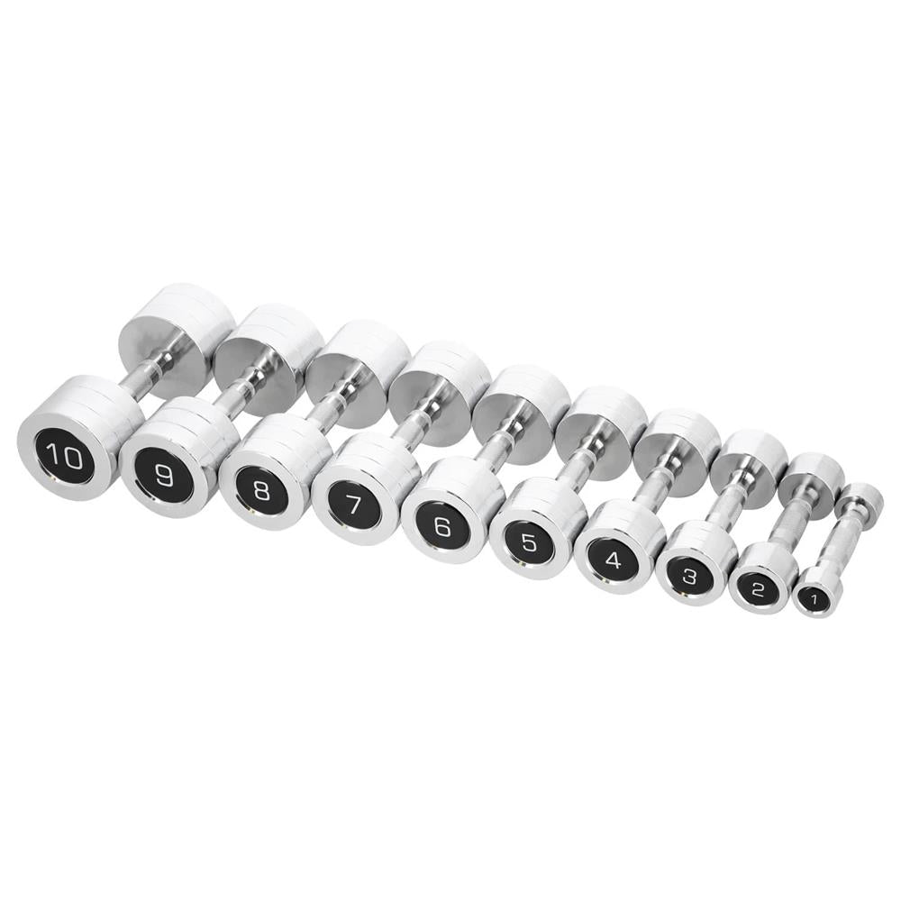 Kurzhantel Set 2x 4 kg verchromt Stahl | HMS CHD