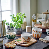 Bloomingville Linora Schalen blau Steingut 3er Set D12,5xH8 cm 580 ml