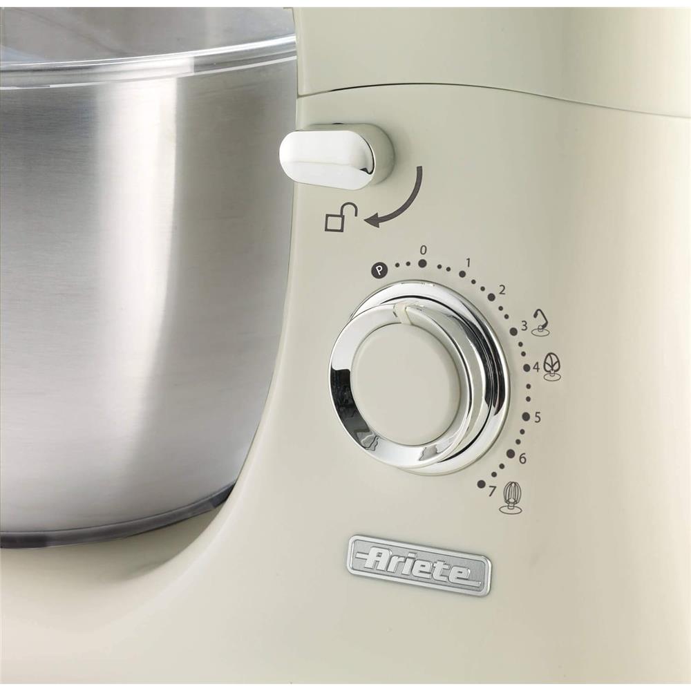 Ariete Vintage Küchenmaschine, Blau, 5,5-L-Schüssel, Knet- und Rührmaschine, Groß