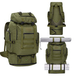 NILS CAMP taktischer Trekkingrucksack Magnum 100L in Grün - großer Outdoor Rucksack