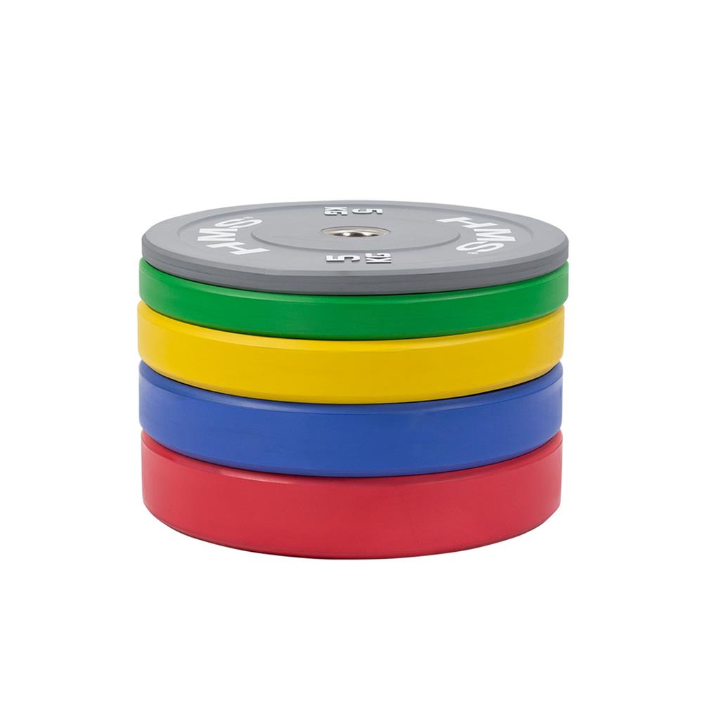 Hantelscheibe 15 kg Gummiert 50 mm Bumper Plate | HMS CBR15