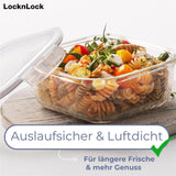 LocknLock OVEN GLASS Frischhaltedose 1 L, ofenfest bis 400 °C