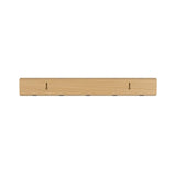 Umbra Flip Wandgarderobe, Garderobenleiste in Natur, mit 5 beweglichen Haken in Silber
