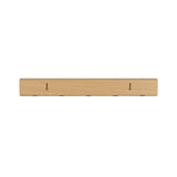 Umbra Flip Wandgarderobe, Garderobenleiste in Natur, mit 5 beweglichen Haken in Silber