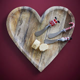 Bloomingville Misa Buttermesser Rot Glas 3er Set Weihnachtsbesteck
