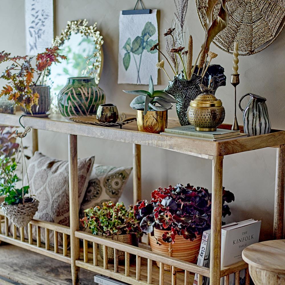 Bloomingville Cergy Kissen Braun 50x50 cm – Baumwolle/Leinen, gemustert & gemütlich