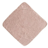 Mushie Baby-Kapuzenhandtuch, Blush, aus 100% Bio-Baumwolle