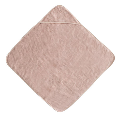 Mushie Baby-Kapuzenhandtuch, Blush, aus 100% Bio-Baumwolle