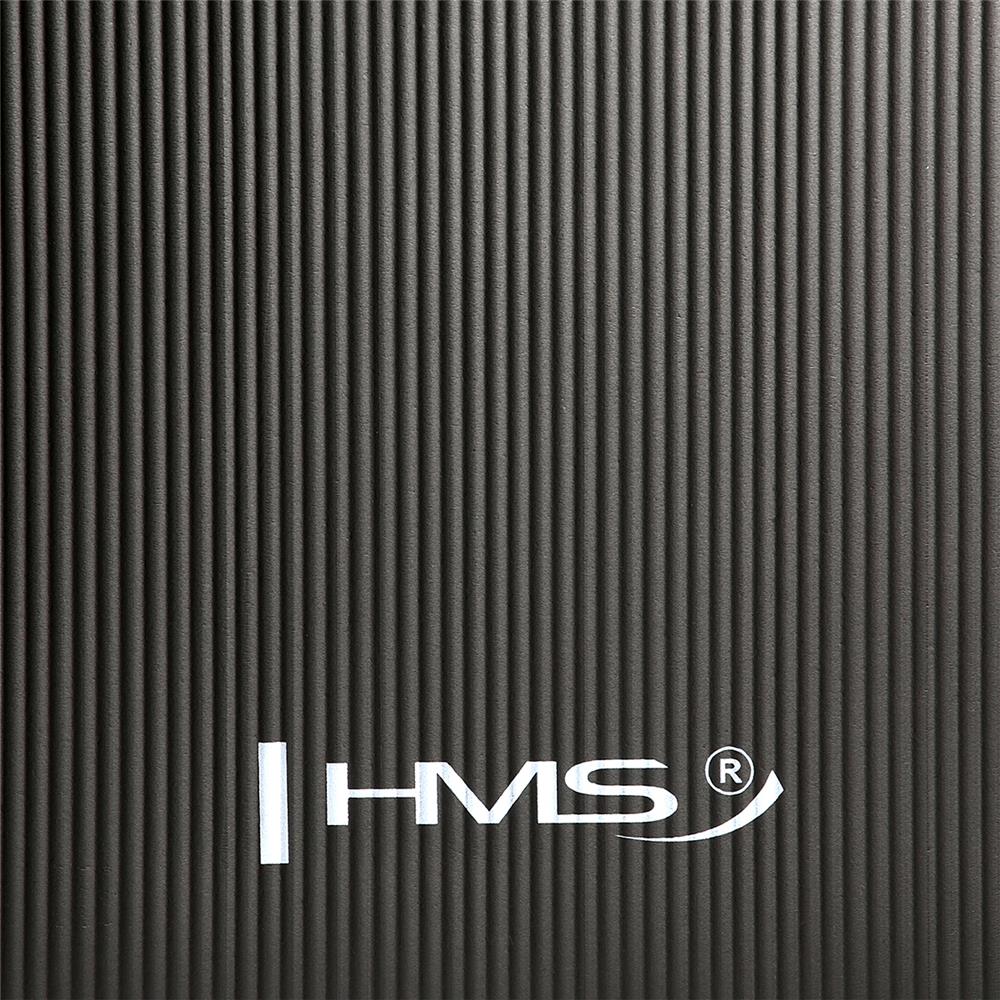 Yogamatte 183 x 61 x 1,5 cm Fitnessmatte Schwarz Gymnastikmatte rutschfest | HMS YM04