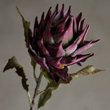 Bloomingville Protea Kunstblume Violett Stiel 76cm Dekoblume