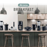 Ariete Breakfast Zitruspresse, Dunkelgrau, Elektrische Saftpresse, Entsafter, Klassisches Design
