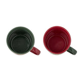 Bloomingville Siffer Tasse Bunt Steingut 2er Set Weihnachtstassen 300 ml