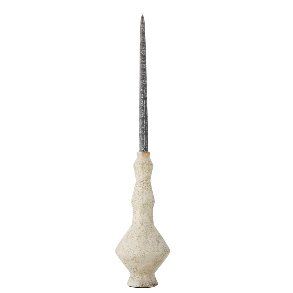 Bloomingville Bancroft Kerzenhalter Weiß Terrakotta 13,5x33cm