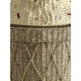 Bloomingville MINI Cillie Korb mit Deckel, 40x72cm, aus Wasserhyazinthe, in Eisform