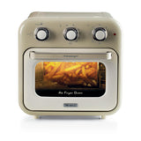 Ariete Vintage 2in1 Heißluftfritteuse und Ofen, Beige, 16L Air Fryer, 1400W, bis 230 °C, Drehspieß