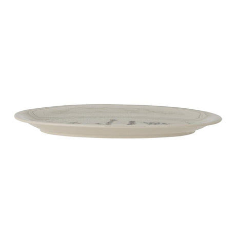 Bloomingville Bea Tablett, Natur, 28,5x18cm, Steingut, mit Blumenmotiv, dänisches Design