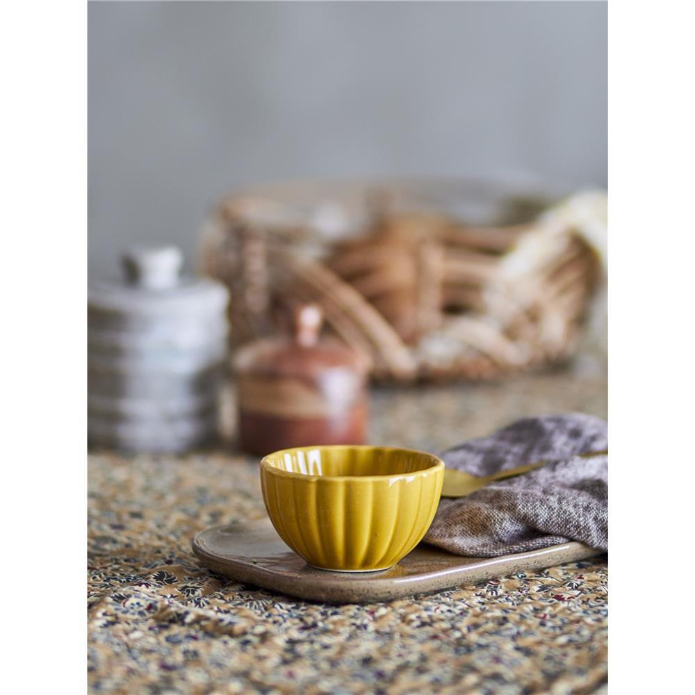 Bloomingville Latina Schale, Gelb, Steingut, 400 ml, dänisches Design