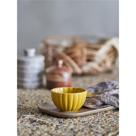 Bloomingville Latina Schale, Gelb, Steingut, 400 ml, dänisches Design