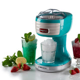 Ariete Party Time Ice Crusher, Blau, Eiscrusher für Cocktails & Slush, Retro-Design, 50er Jahre-Stil